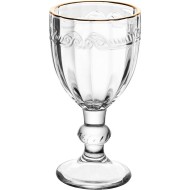 Taça 50ml De Licor De Cristal Ecológico Com Borda Dourada Imperial